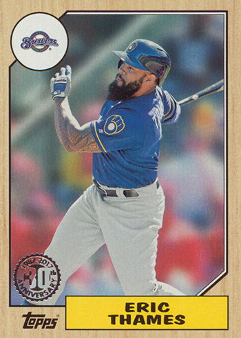 2017 Topps Update Series Baseball 1987 Topps Rookies and Traded Eric Thames