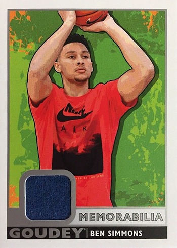 2017 Upper Deck Goodwin Champions Goudey Memorabilia Ben Simmons