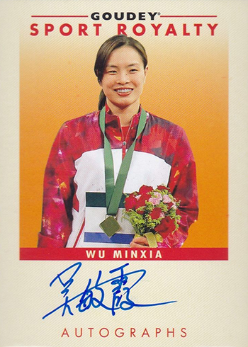 2017 Upper Deck Goodwin Champions Goudey Sport Royalty Autographs Wu Minxia