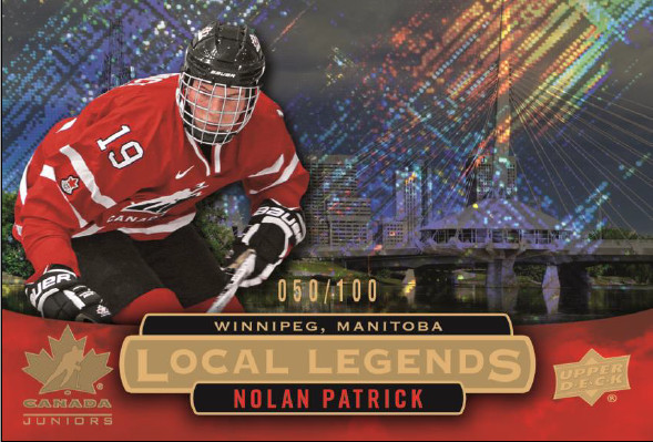 2017 Upper Deck Team Canada Juniors Hockey Local Legends Nolan Patrick