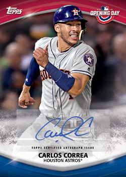 2018 Topps Opening Day Houston Astros Baseball Card Singles