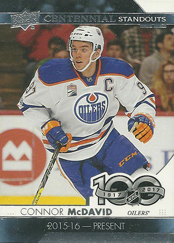 2017-18 Upper Deck Hockey Centennial Standouts Variations Connor McDavid