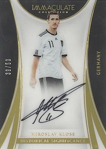 2017 Panini Immaculate Soccer Historical Signficance