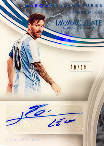 2017 Panini Immaculate Soccer Marquee Signatures Sapphire Lionel Messi
