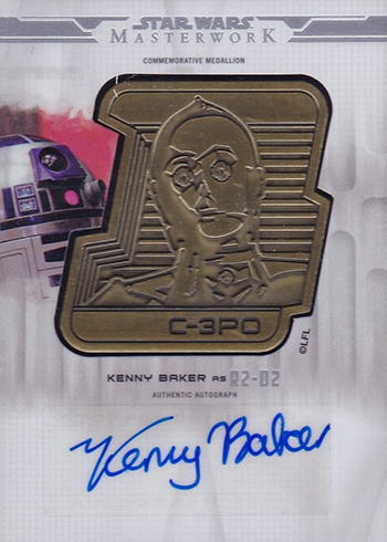 2017 Topps Star Wars Masterwork Droid Medallion Autographs Kenny Baker