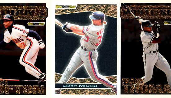 Topps Black Gold Baseball Cards Of The 1990s Insert Card Craze