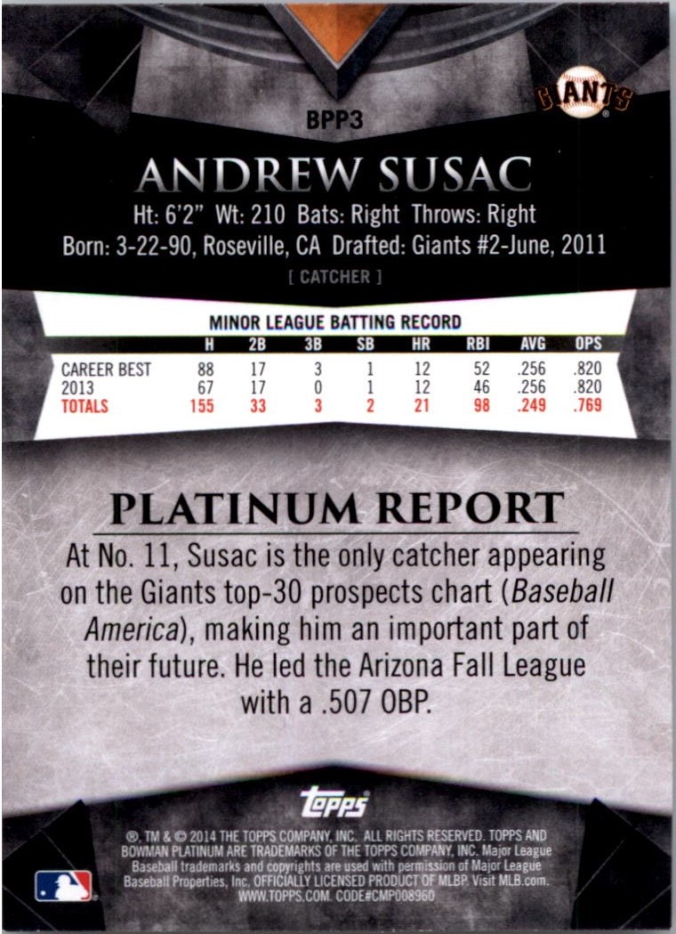 2014 Bowman Platinum Prospects Baseball YOU PICK - Picture 7 of 181