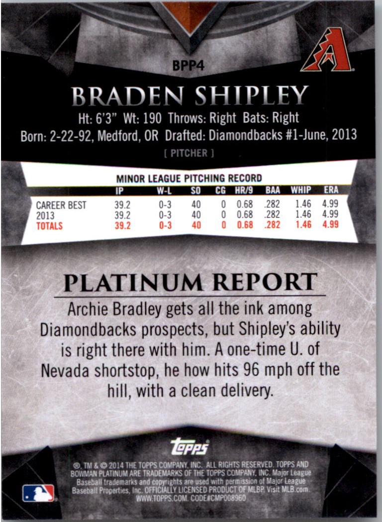 2014 Bowman Platinum Prospects Baseball YOU PICK - Picture 9 of 181
