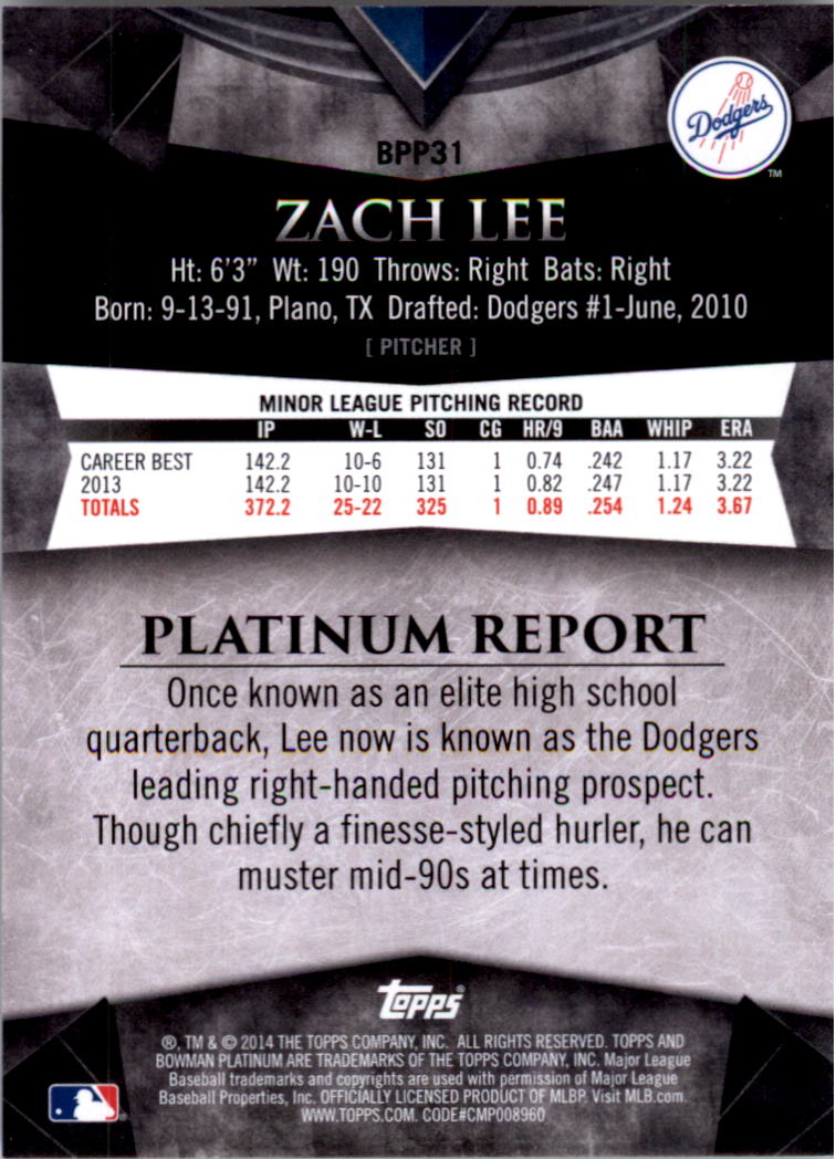 2014 Bowman Platinum Prospects Baseball YOU PICK - Picture 55 of 181