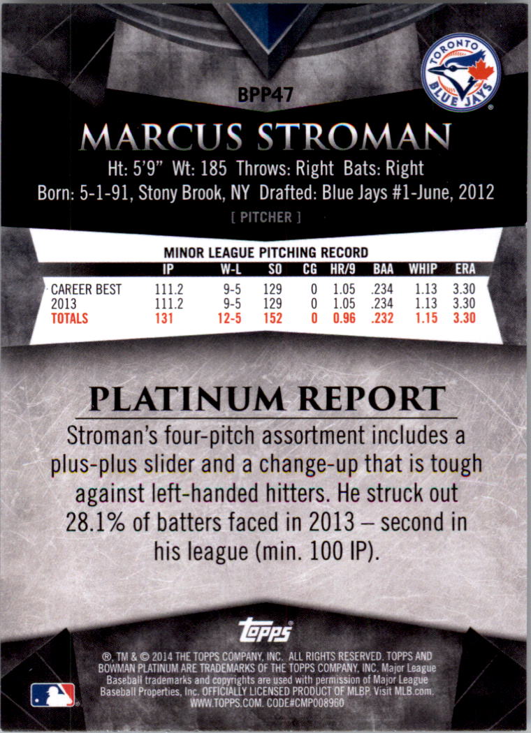 2014 Bowman Platinum Prospects Baseball YOU PICK - Picture 83 of 181