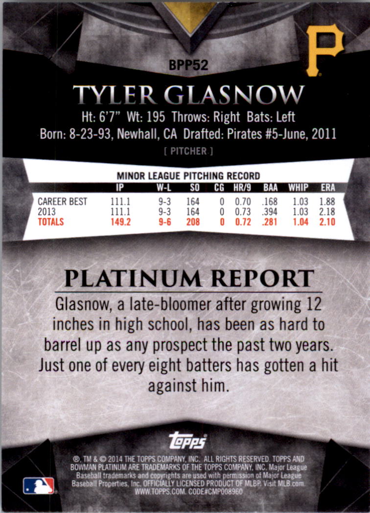 2014 Bowman Platinum Prospects Baseball YOU PICK - Picture 91 of 181