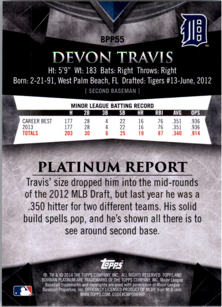 2014 Bowman Platinum Prospects Baseball YOU PICK - Picture 97 of 181