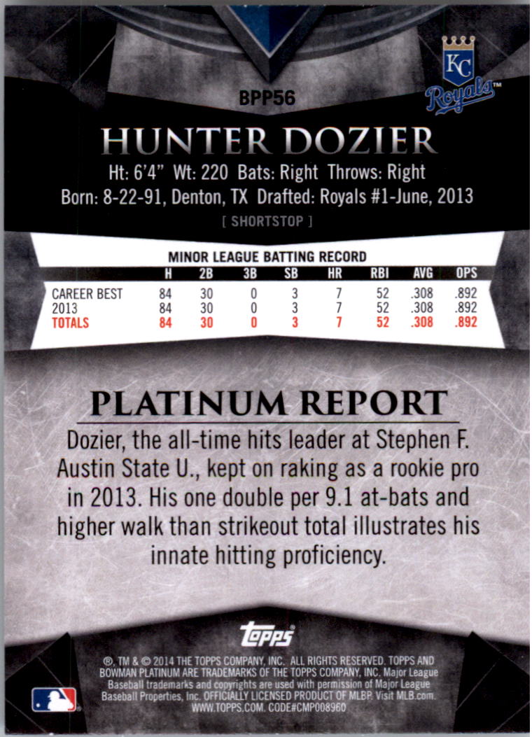 2014 Bowman Platinum Prospects Baseball YOU PICK - Picture 99 of 181