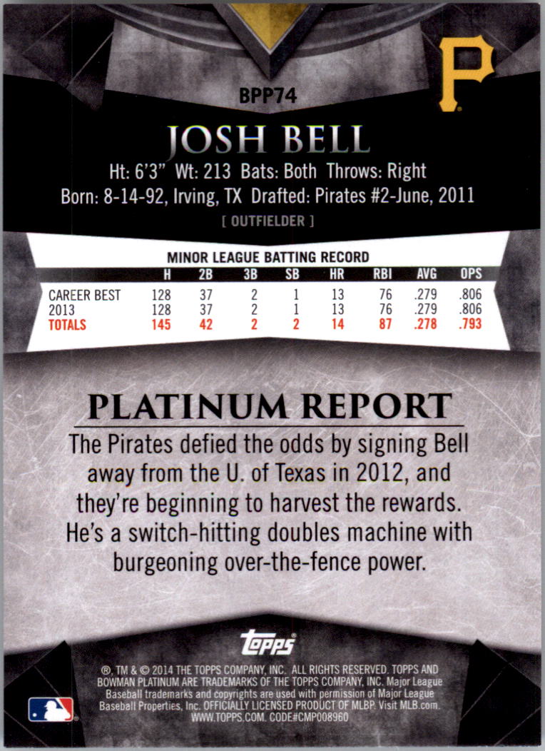 2014 Bowman Platinum Prospects Baseball YOU PICK - Picture 133 of 181