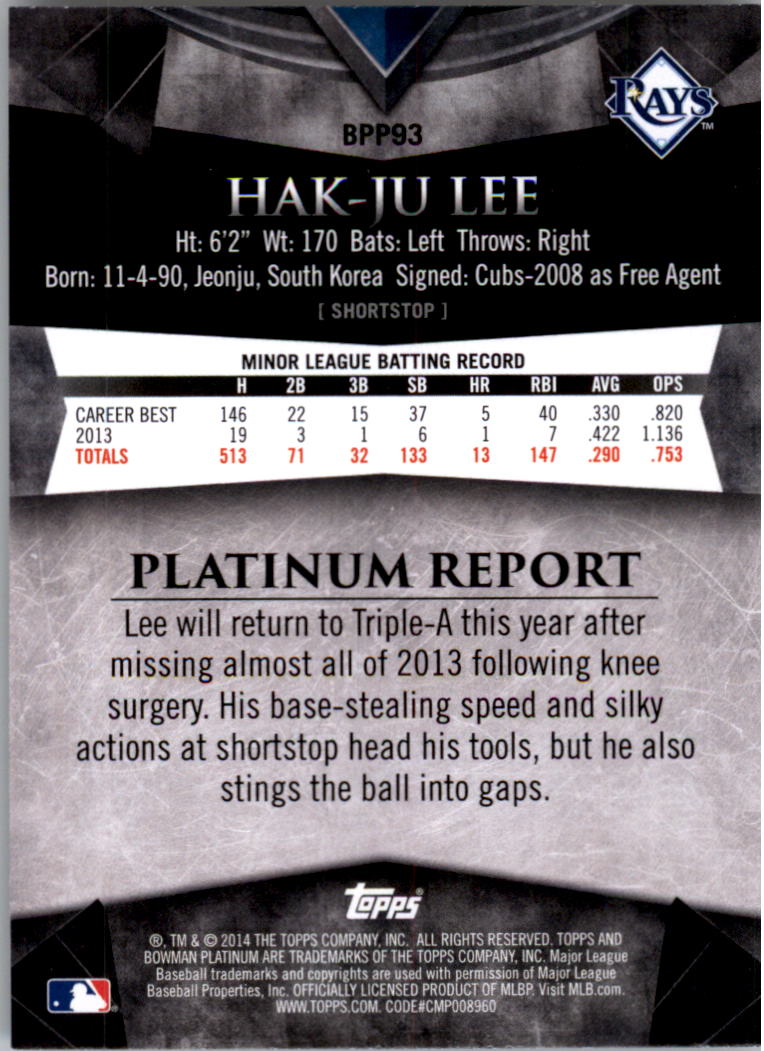 2014 Bowman Platinum Prospects Baseball YOU PICK - Picture 167 of 181