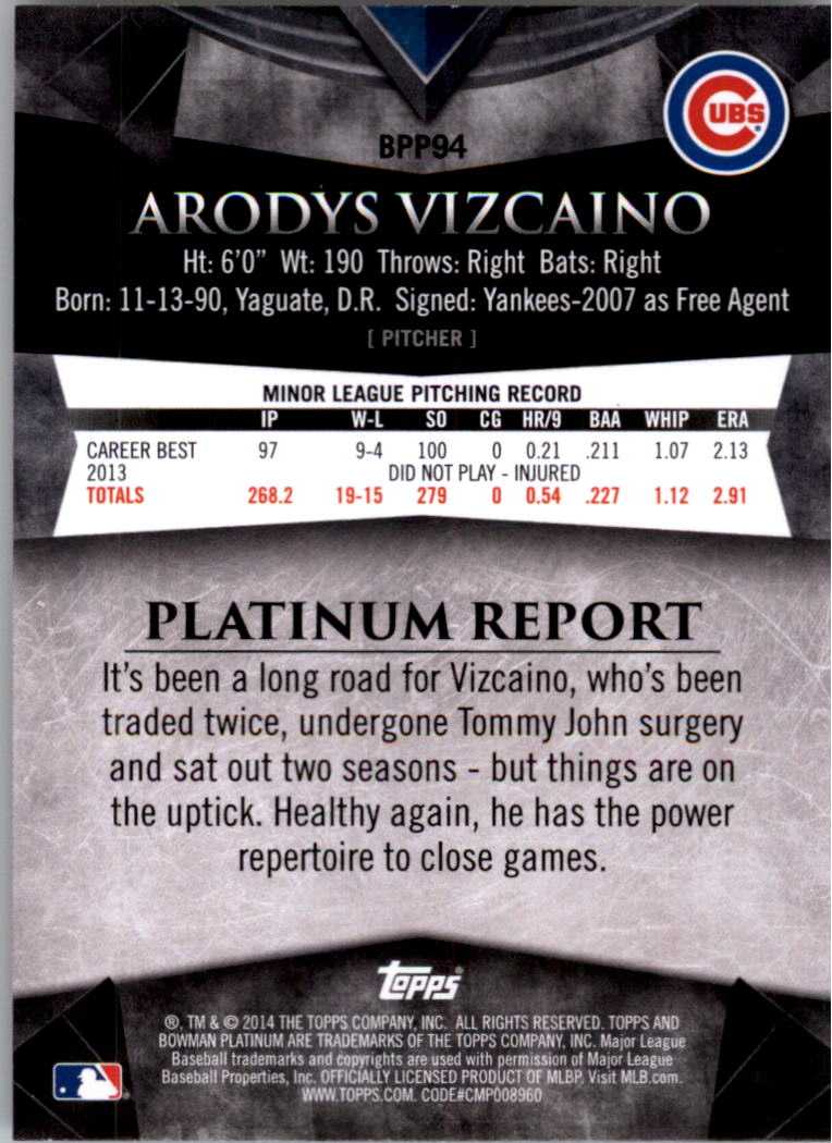 2014 Bowman Platinum Prospects Baseball YOU PICK - Picture 169 of 181