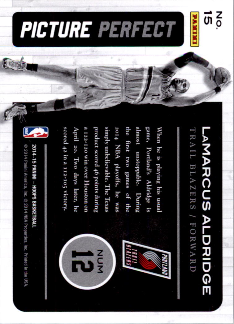 2014-15 Hoops Basketball Picture Perfect YOU PICK - Picture 29 of 59