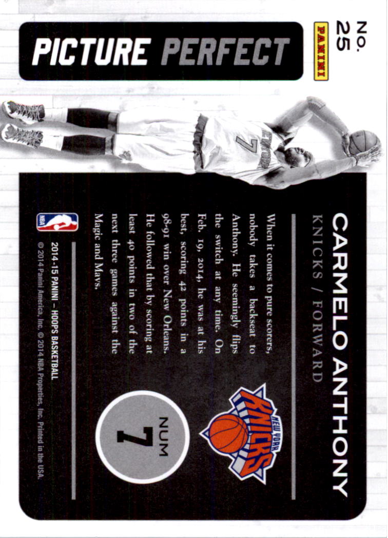 2014-15 Hoops Basketball Picture Perfect YOU PICK - Picture 49 of 59