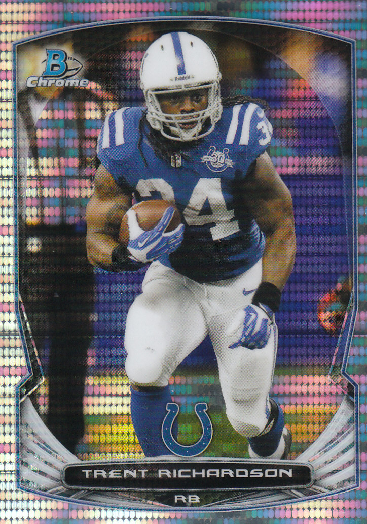 2014 Bowman Chrome Football Part 2 Parallel Refractors Cards - Picture 58 of 157