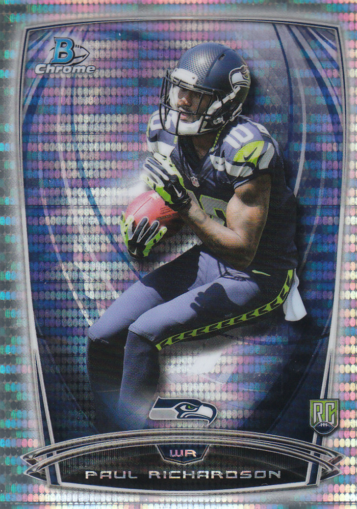 2014 Bowman Chrome Football Part 2 Parallel Refractors Cards - Picture 66 of 157