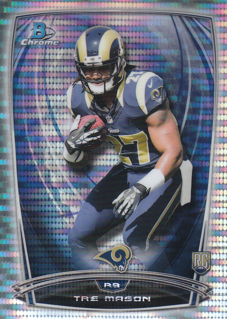 2014 Bowman Chrome Football Part 2 Parallel Refractors Cards - Picture 72 of 157