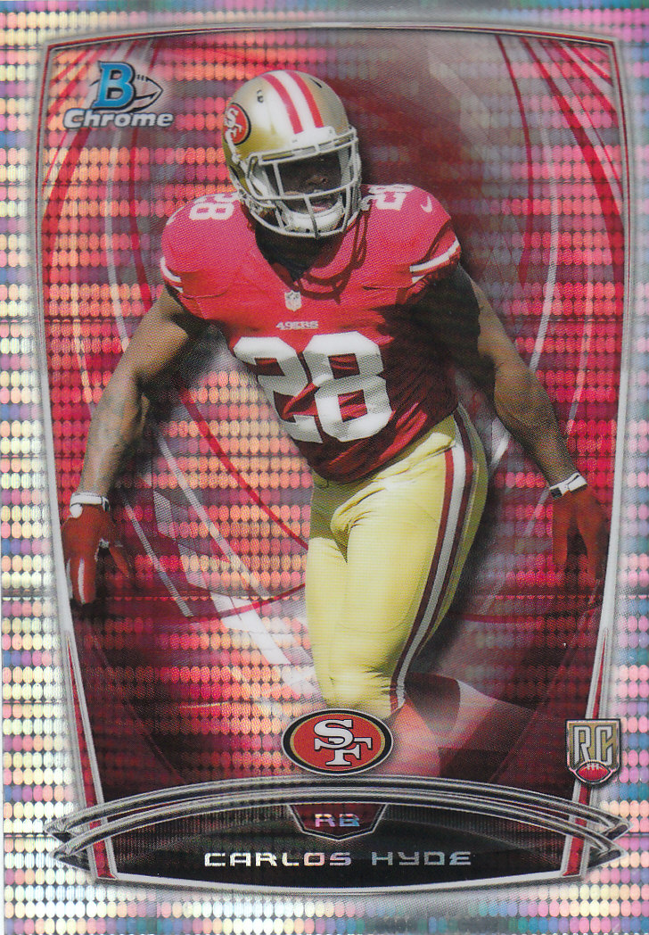 2014 Bowman Chrome Football Part 2 Parallel Refractors Cards - Picture 74 of 157