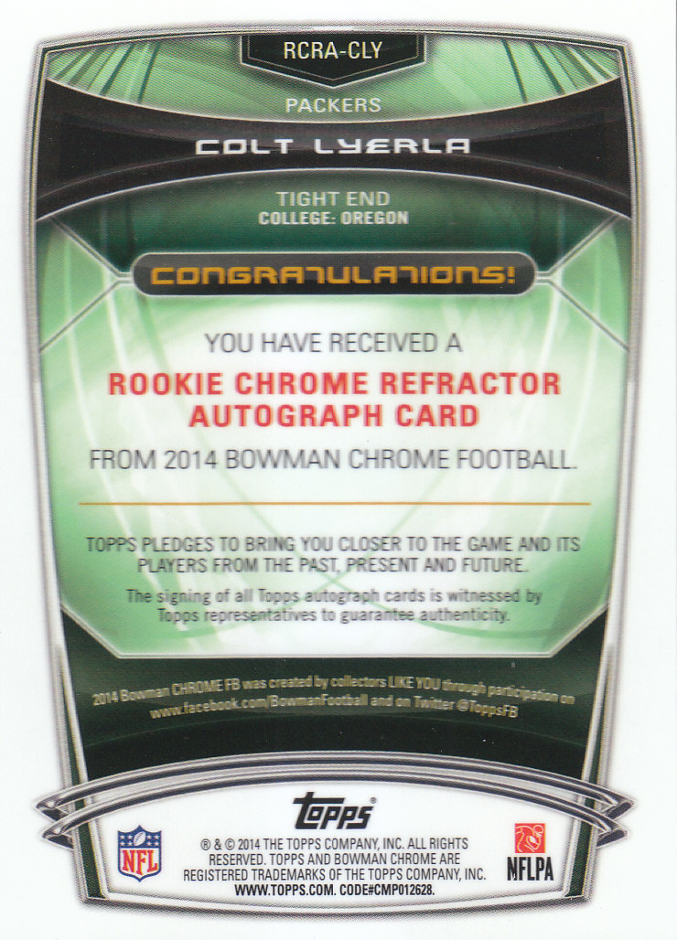 2014 Bowman Chrome Football Part 3 Insert and Rookie Autograph Cards - Picture 63 of 90