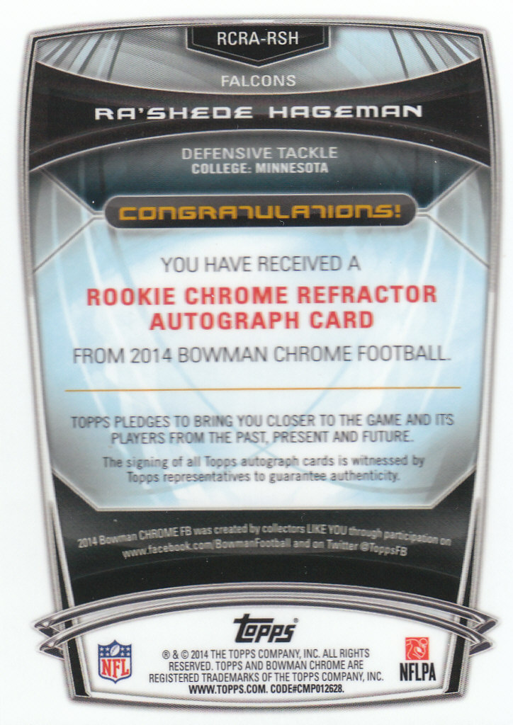 2014 Bowman Chrome Football Part 3 Insert and Rookie Autograph Cards - Picture 59 of 90