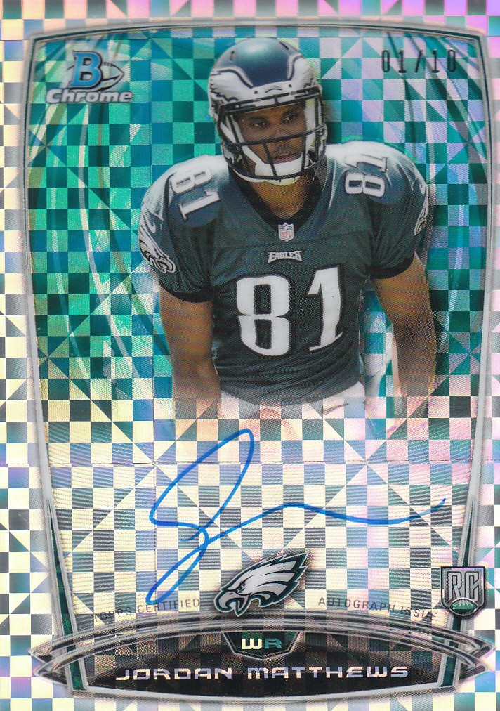 2014 Bowman Chrome Football Part 3 Insert and Rookie Autograph Cards - Picture 72 of 90