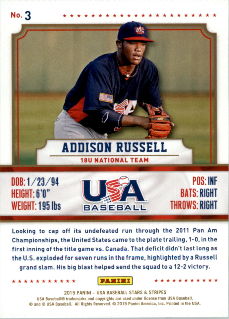 2015 USA Baseball Stars and Stripes Longevity Retail Gold Baseball Card Pick - Picture 7 of 167