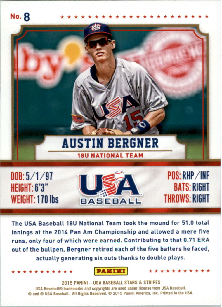 2015 USA Baseball Stars and Stripes Longevity Retail Gold Baseball Card Pick - Picture 15 of 167