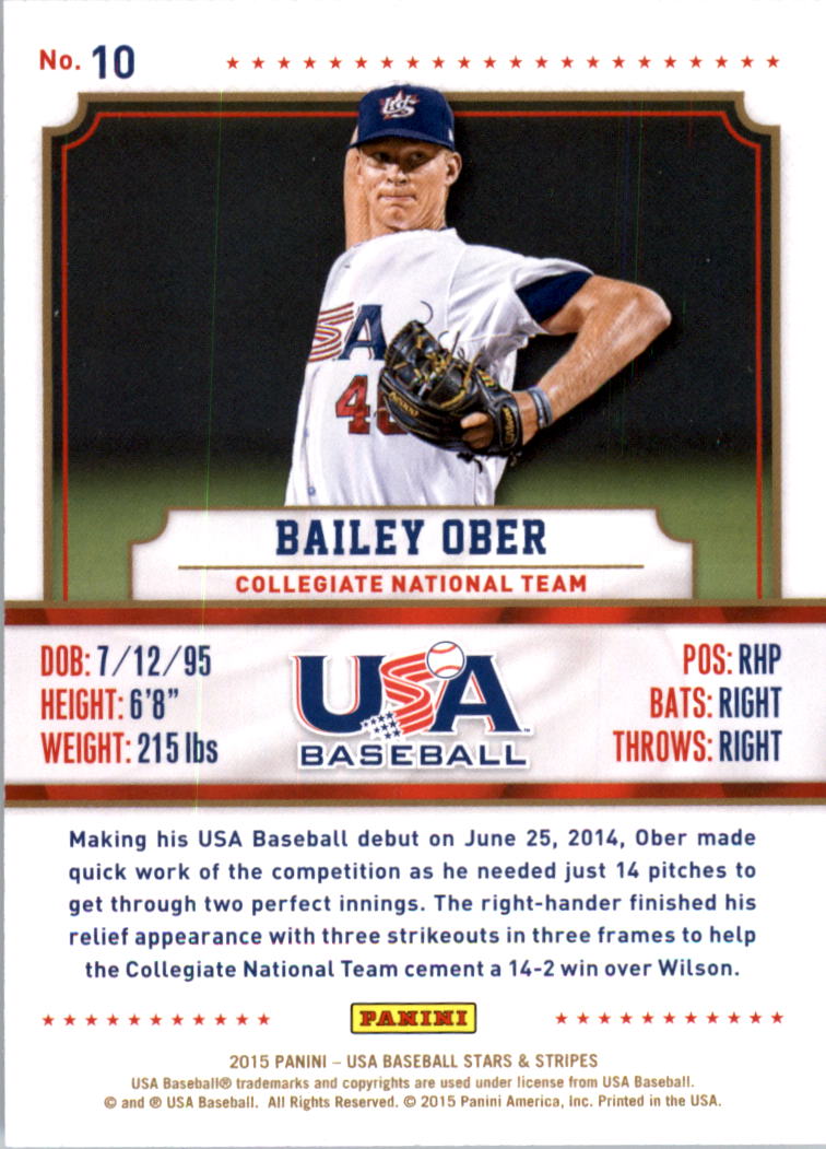 2015 USA Baseball Stars and Stripes Longevity Retail Gold Baseball Card Pick - Picture 19 of 167