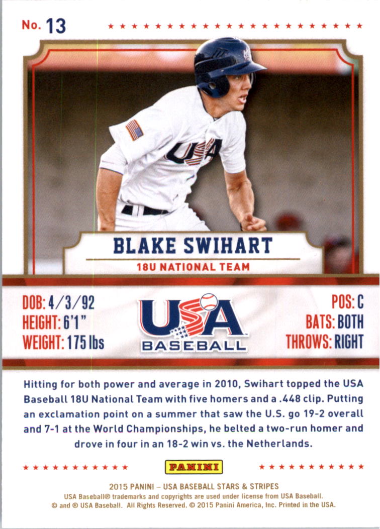 2015 USA Baseball Stars and Stripes Longevity Retail Gold Baseball Card Pick - Picture 25 of 167