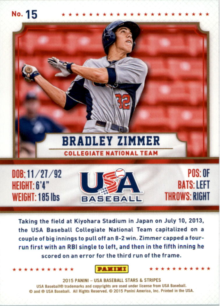 2015 USA Baseball Stars and Stripes Longevity Retail Gold Baseball Card Pick - Picture 27 of 167