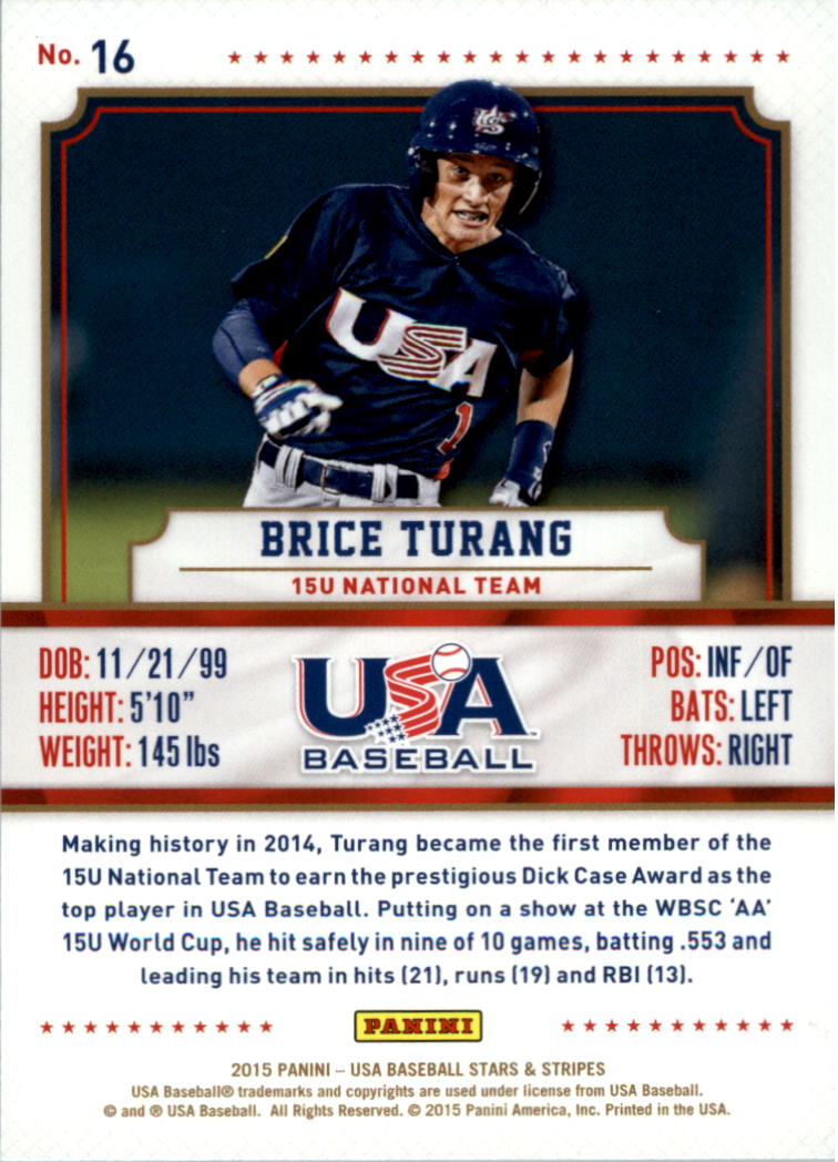 2015 USA Baseball Stars and Stripes Longevity Retail Gold Baseball Card Pick - Picture 29 of 167