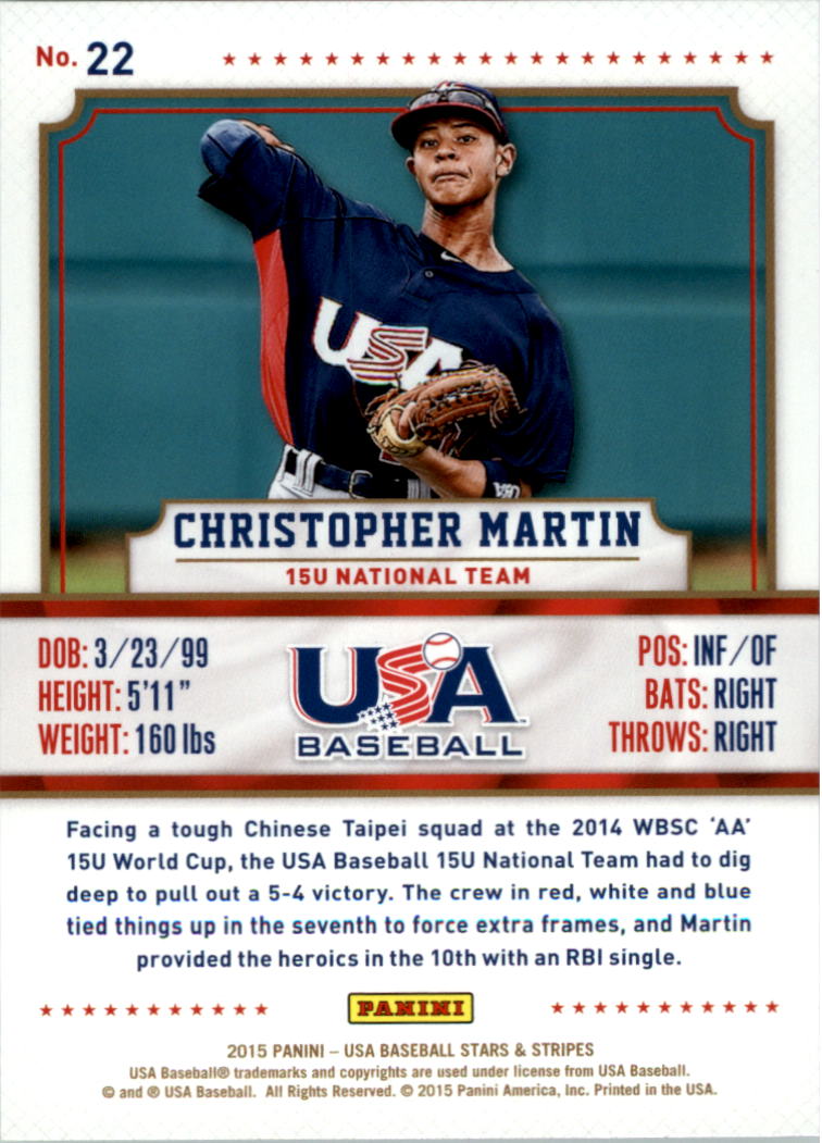 2015 USA Baseball Stars and Stripes Longevity Retail Gold Baseball Card Pick - Picture 41 of 167