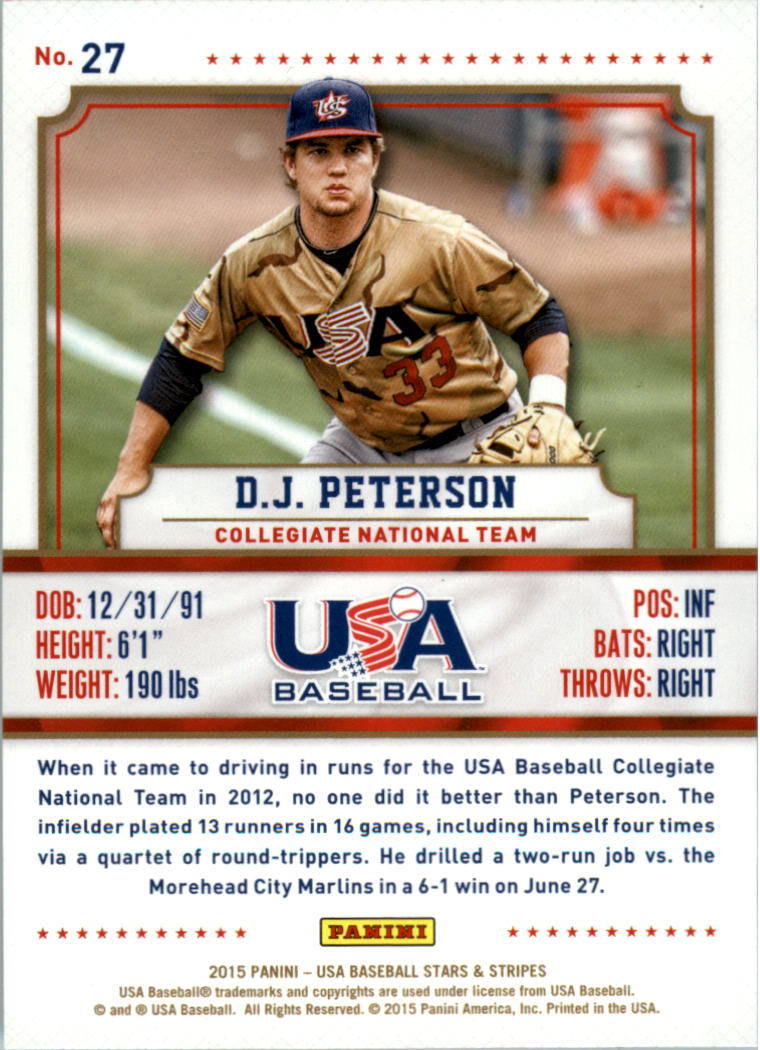 2015 USA Baseball Stars and Stripes Longevity Retail Gold Baseball Card Pick - Picture 49 of 167