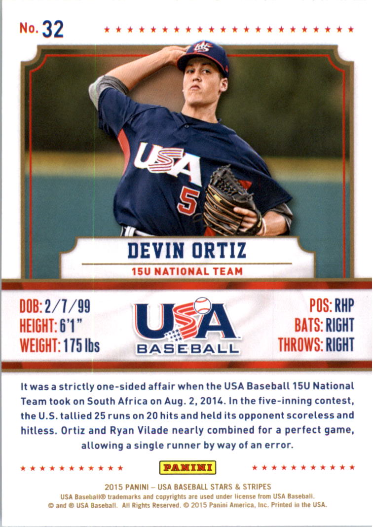 2015 USA Baseball Stars and Stripes Longevity Retail Gold Baseball Card Pick - Picture 55 of 167