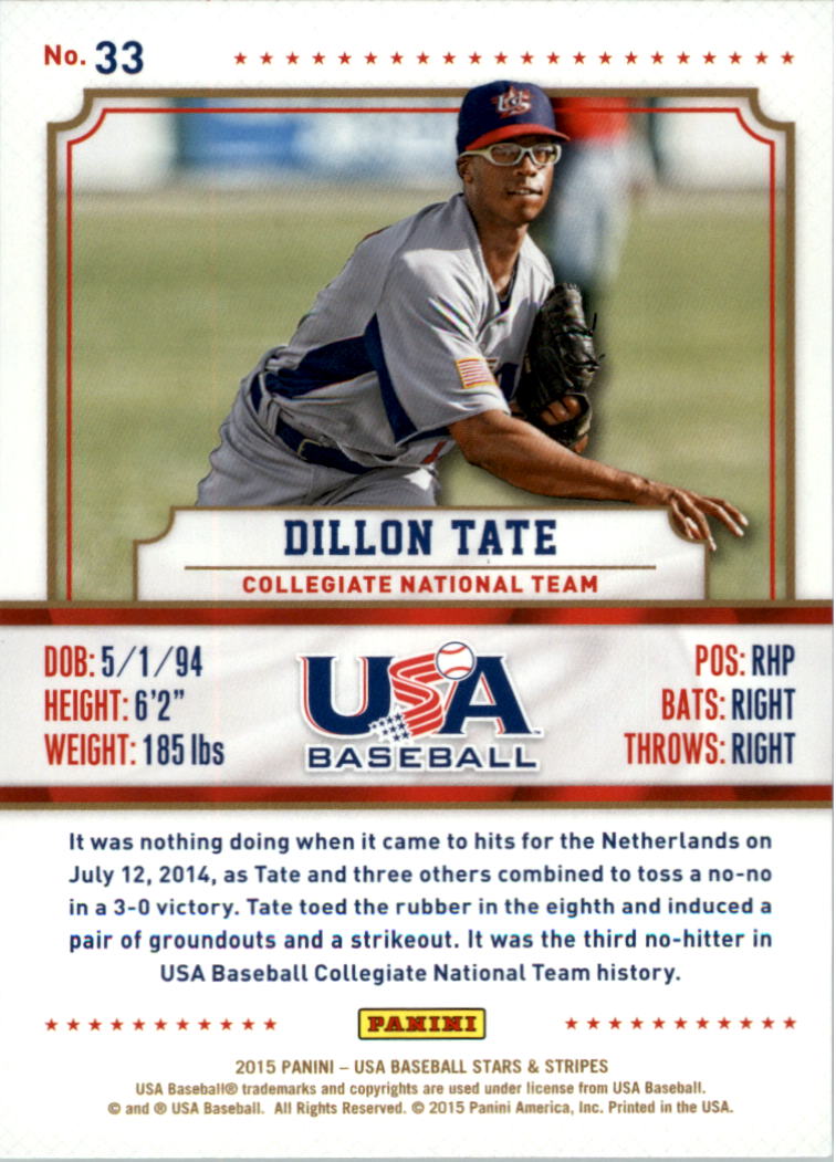 2015 USA Baseball Stars and Stripes Longevity Retail Gold Baseball Card Pick - Picture 57 of 167