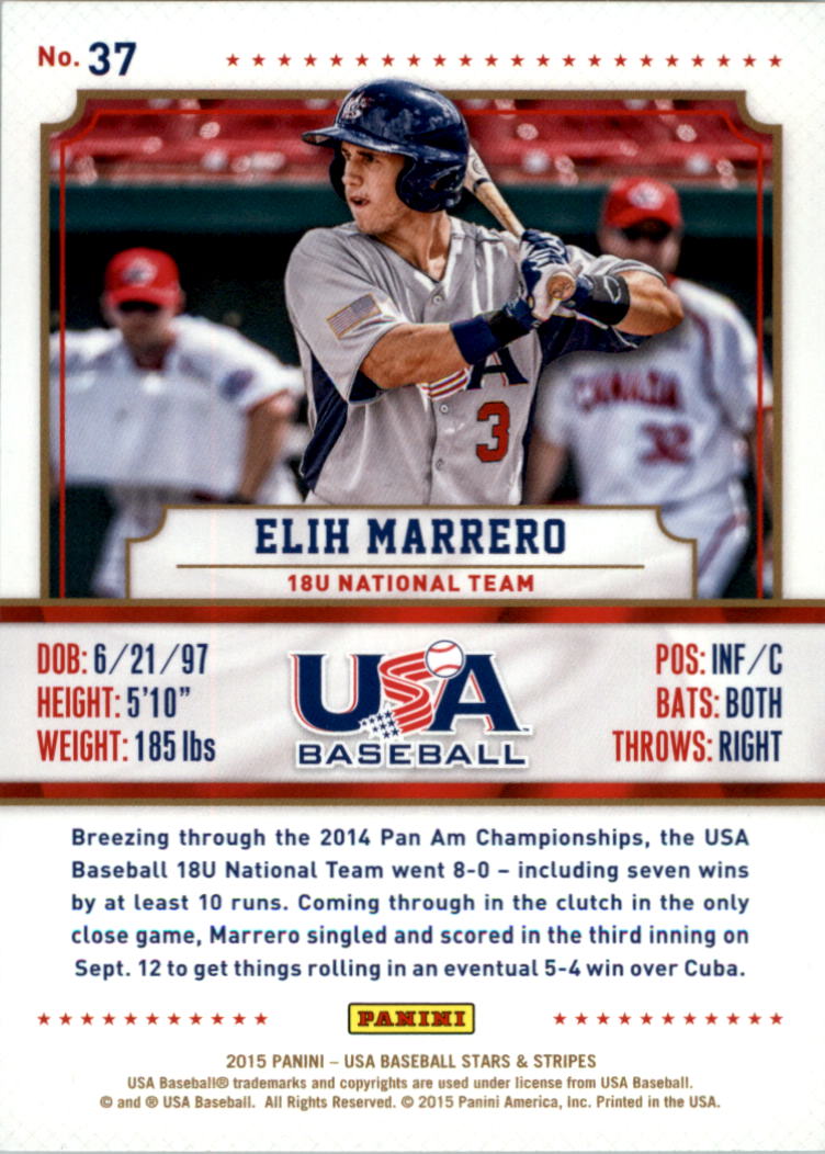 2015 USA Baseball Stars and Stripes Longevity Retail Gold Baseball Card Pick - Picture 65 of 167