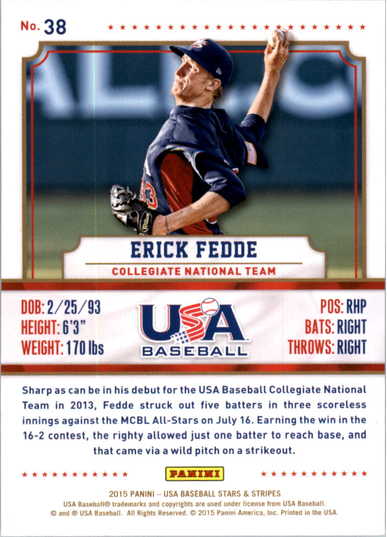 2015 USA Baseball Stars and Stripes Longevity Retail Gold Baseball Card Pick - Picture 67 of 167