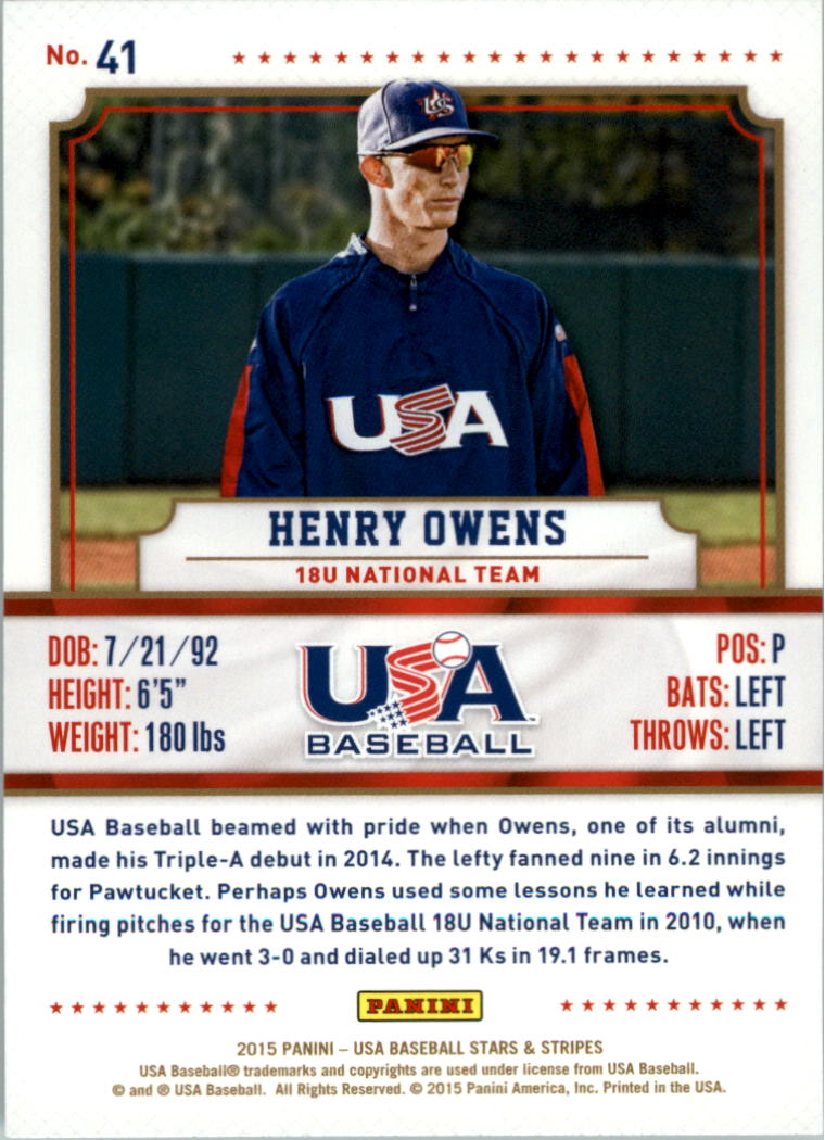 2015 USA Baseball Stars and Stripes Longevity Retail Gold Baseball Card Pick - Picture 73 of 167
