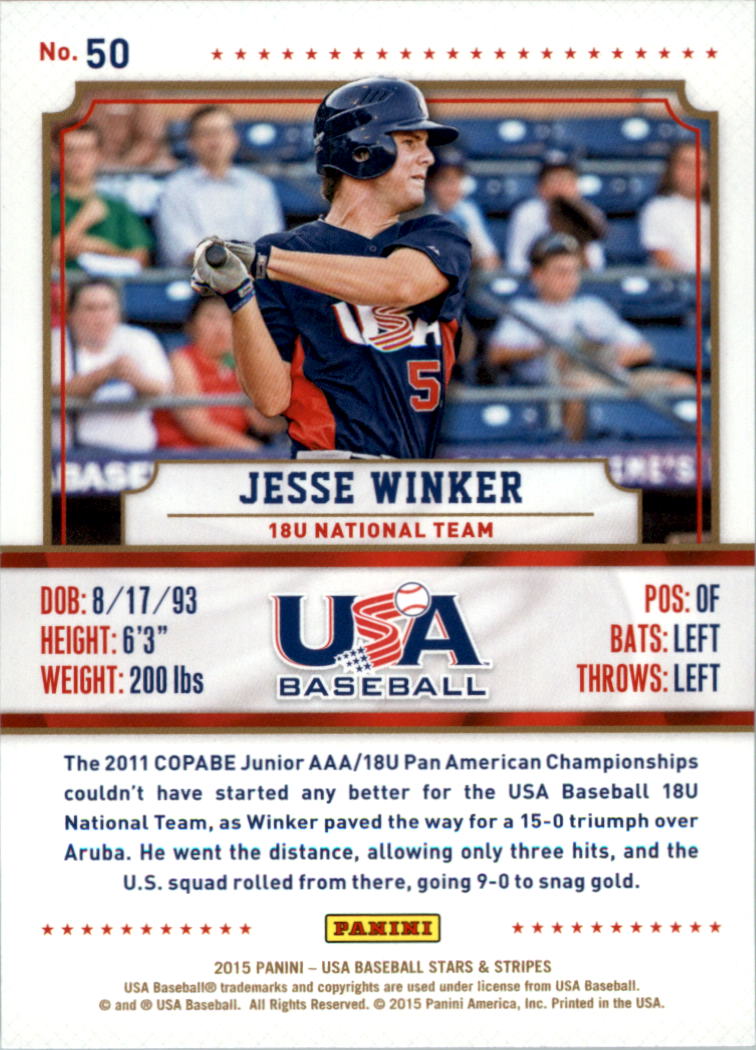 2015 USA Baseball Stars and Stripes Longevity Retail Gold Baseball Card Pick - Picture 87 of 167