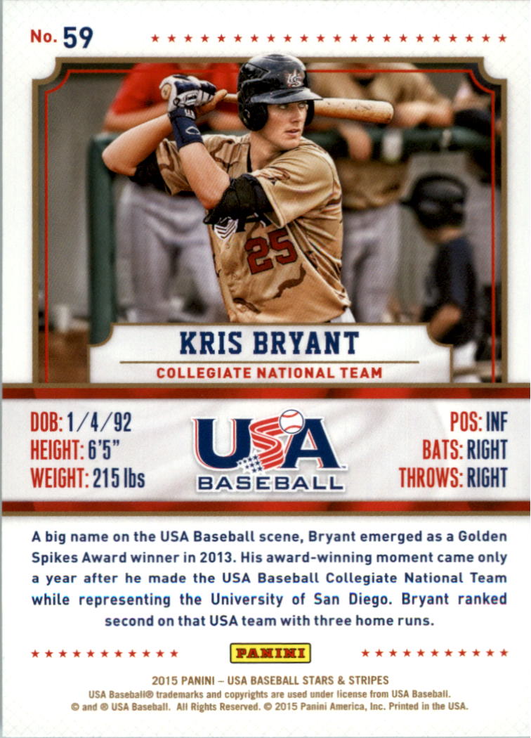 2015 USA Baseball Stars and Stripes Longevity Retail Gold Baseball Card Pick - Picture 97 of 167