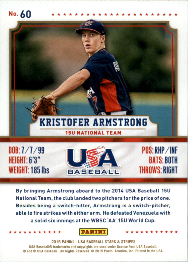 2015 USA Baseball Stars and Stripes Longevity Retail Gold Baseball Card Pick - Picture 99 of 167
