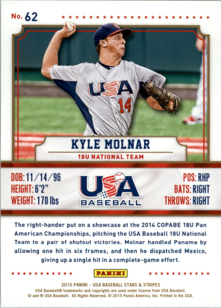 2015 USA Baseball Stars and Stripes Longevity Retail Gold Baseball Card Pick - Picture 101 of 167