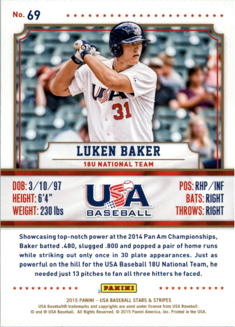 2015 USA Baseball Stars and Stripes Longevity Retail Gold Baseball Card Pick - Picture 111 of 167