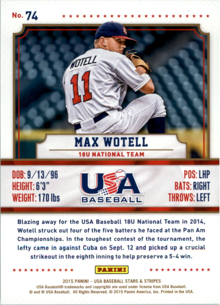 2015 USA Baseball Stars and Stripes Longevity Retail Gold Baseball Card Pick - Picture 121 of 167