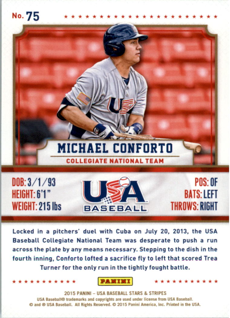 2015 USA Baseball Stars and Stripes Longevity Retail Gold Baseball Card Pick - Picture 123 of 167