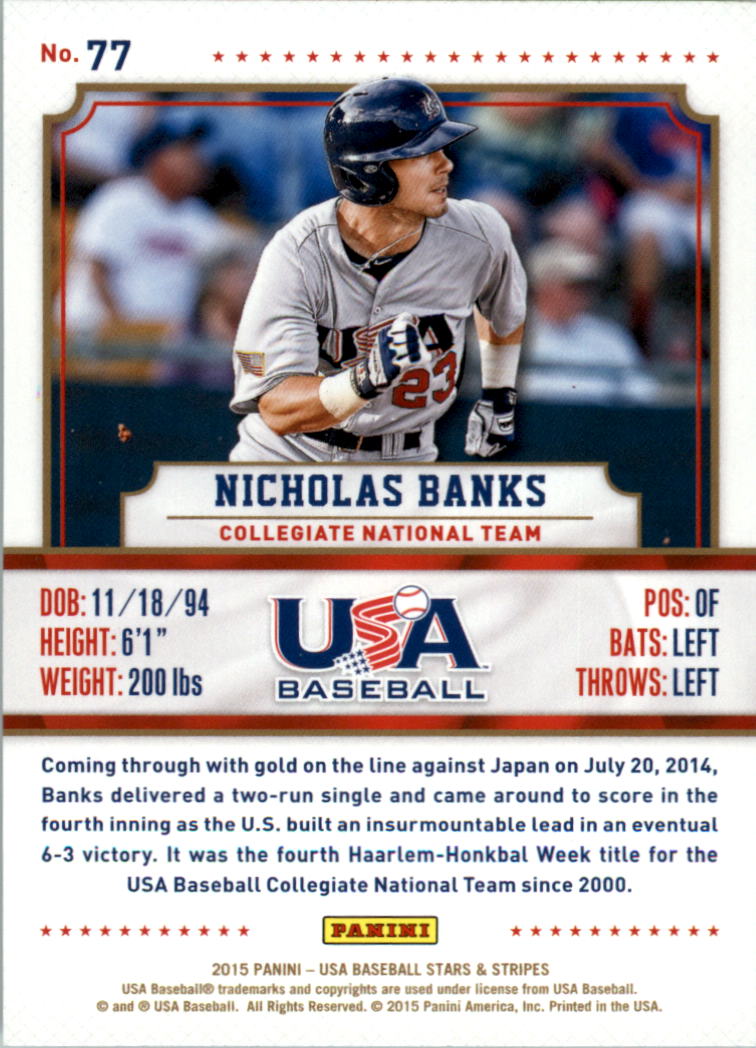 2015 USA Baseball Stars and Stripes Longevity Retail Gold Baseball Card Pick - Picture 127 of 167